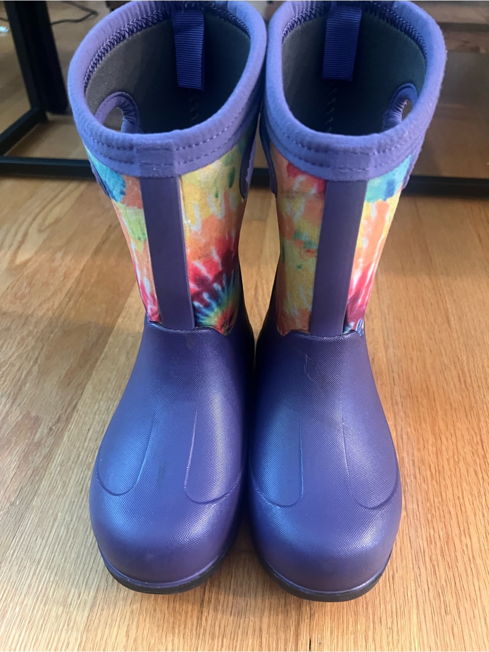 Bogs Kids Purple Tie-Dye Rain & snow Boots - Picture 2 of 5
